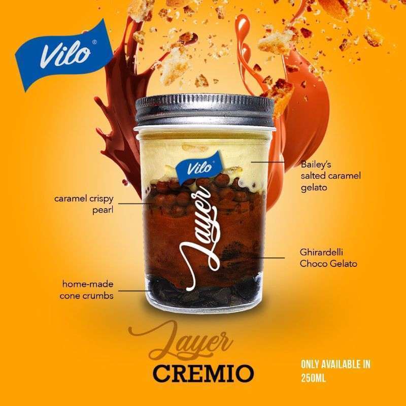 Jual VILO Gelato Layer Cremio [250 mL] di Seller Vilo Gelato Jakarta ...