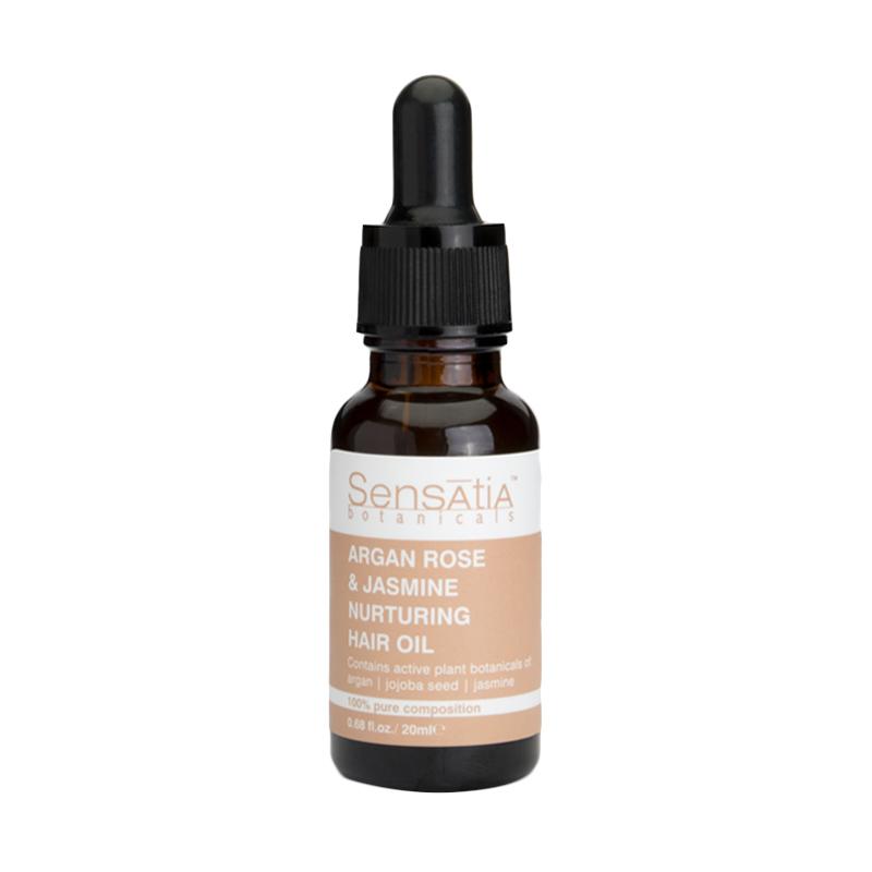 Jual Sensatia Botanicals Argan Rose & Jasmine Nurturing Hair Oil [20 Ml