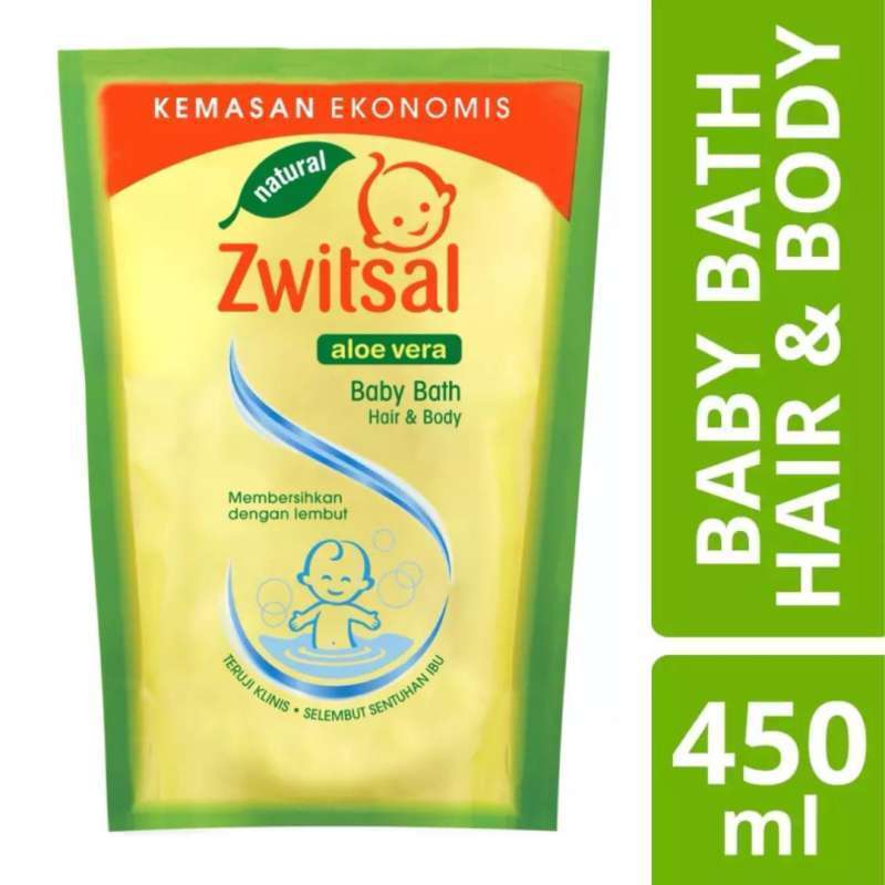 Jual Zwitsal Natural Baby Bath 2 in 1 Refill 450 ml / Sabun Mandi Bayi