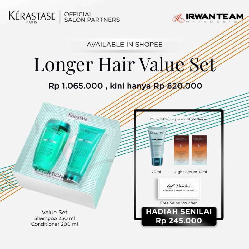 Promo Kerastase Extentioniste Value Set (FREE GIFT) Diskon 22 di