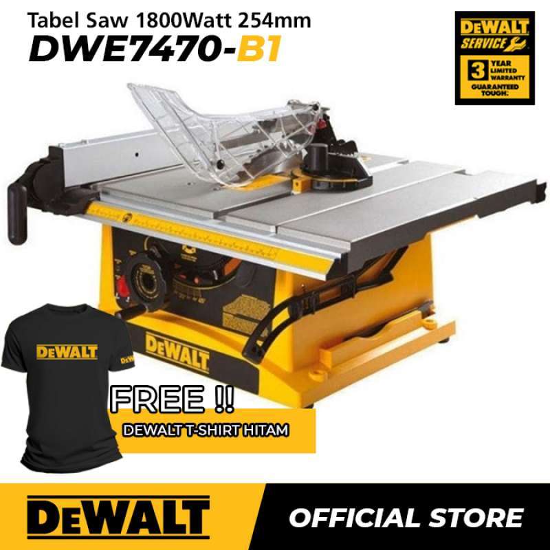Promo Dewalt Table Saw / Gergaji Meja Listrik 1800W 254mm DWE7470