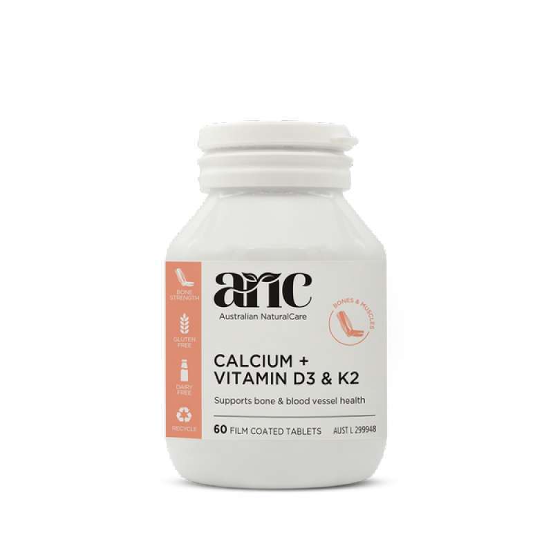 Promo Australian Naturalcare Calcium + Vitamin D3 & K2 [60 Tablet