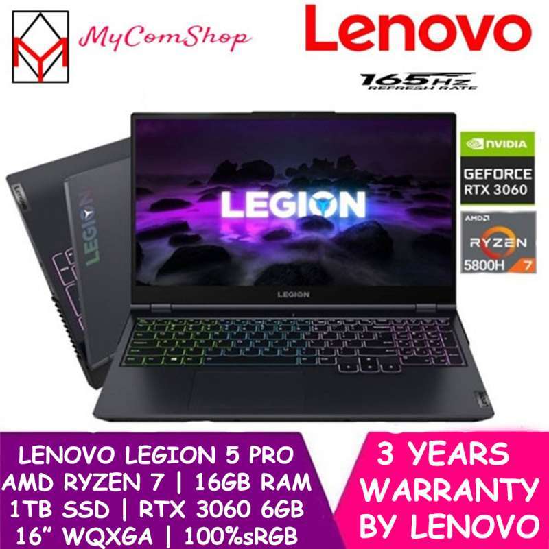 Jual LENOVO LEGION PRO 5 RYZEN 7-5800H 16GB RAM 1TB SSD RTX 3060 6GB di ...