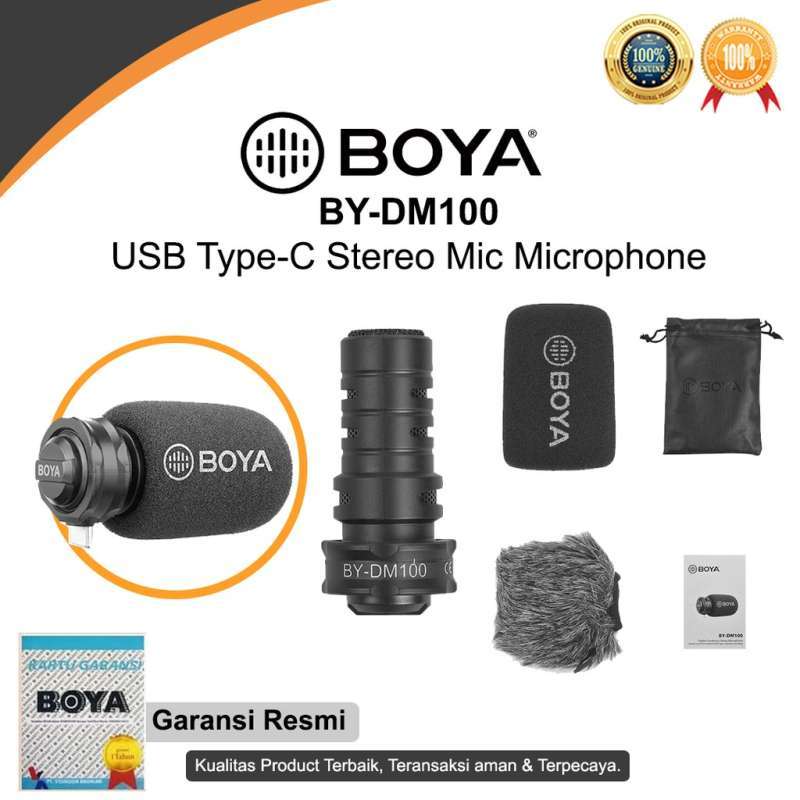 Jual BOYA BYDM100 USB TypeC Stereo Mic Microphone di Seller DG PRO