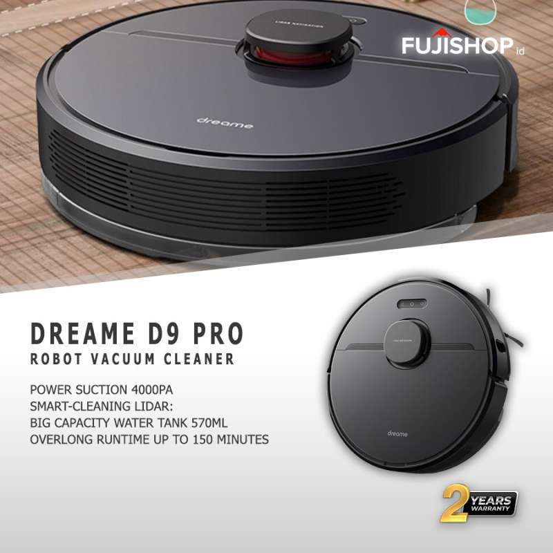 Jual Dreame D9 Pro Robot Vacuum Cleaner Mop Pel di Seller Fuji Shop ID