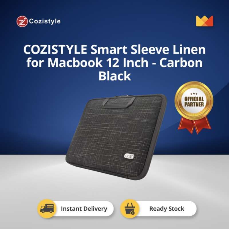 Jual COZISTYLE Laptop Smart Sleeve Linen 12 Inch Carbon Black di Seller ...