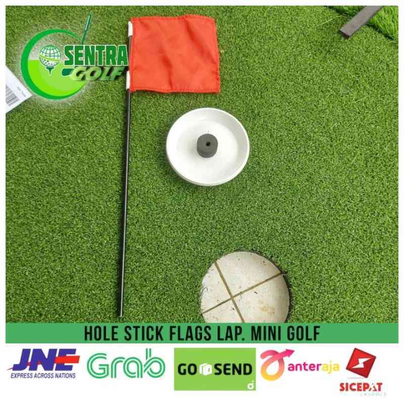 Jual Jual Hole Mini Golf, Hole Stick Flags, Hole Cup Tiang Bendera Golf