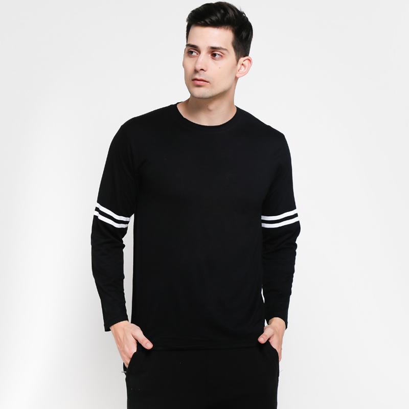 Promo VM Basic Kaos Pria Lengan Panjang - Hitam di Seller VM-ALSHOP
