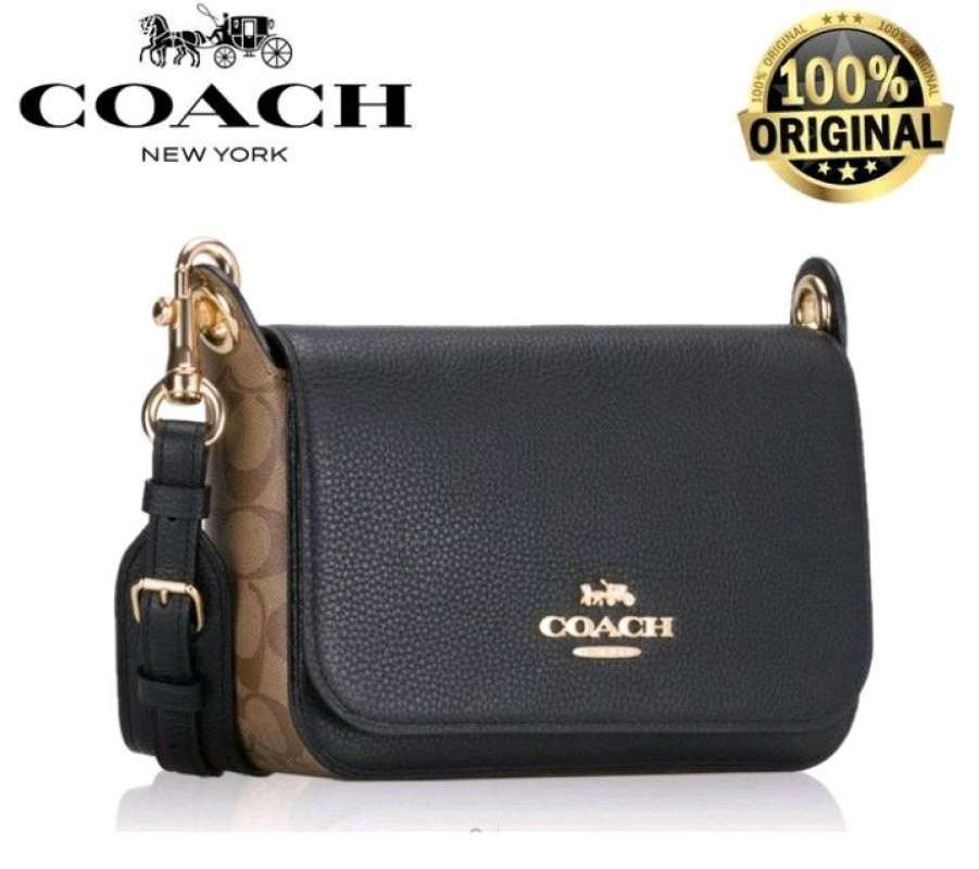 Jual COACH Jes Messenger Bag In Signature 100 Original Colorblock
