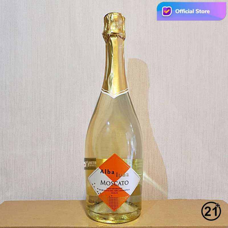 Jual ORIGINAL Alba Luna Moscato Spumante Sweet Sparkling White Wine