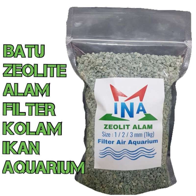 Jual Batu Zeolite Zeolit INA 1Kg Media Filter Aquarium Air Kolam