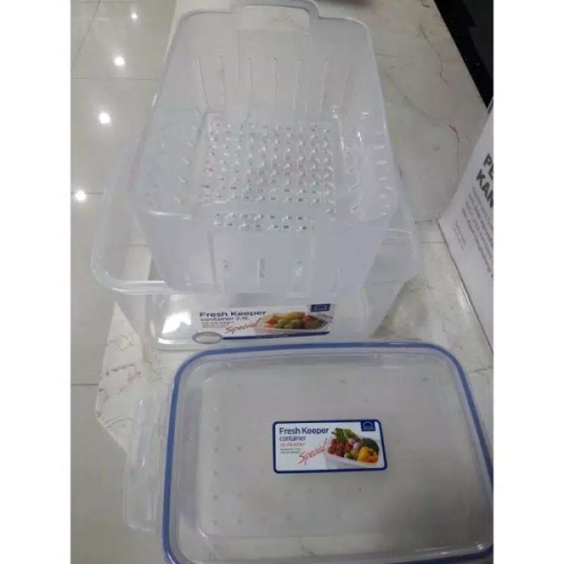 Jual Lock n Lock & Lock VEGETABLES CONTAINER WITH TRAY 2.4L LocknLock Sayur di Seller