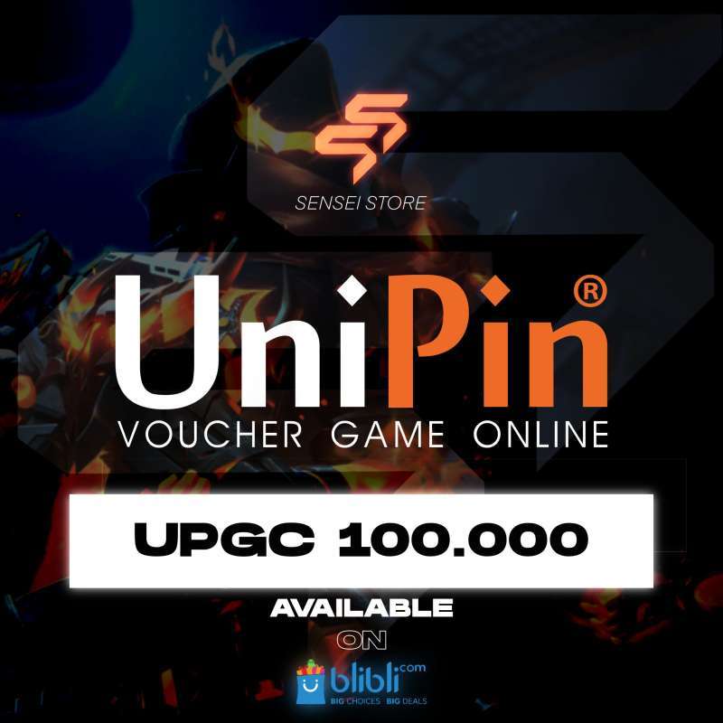 Promo Unipin UPGC 100.000 di Seller Sensei Store - Kab. Cirebon, Jawa Barat | Blibli