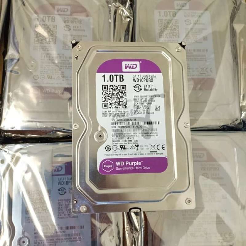 Promo HARDISK WD PURPLE 1 TB INTERNAL KHUSUS BUAT CCTV ATAU PC Diskon