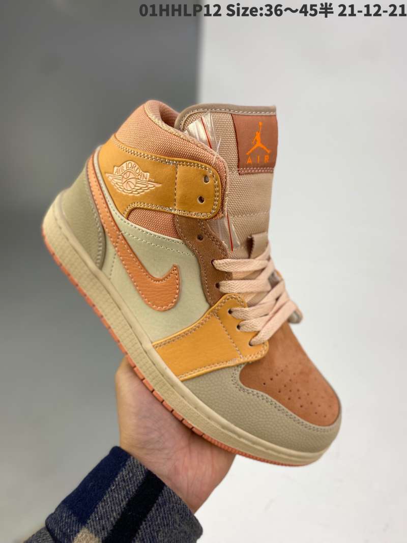 Jual NIKE AIR Jordan 1 Mid se medium top red bean milk tea aj1 st