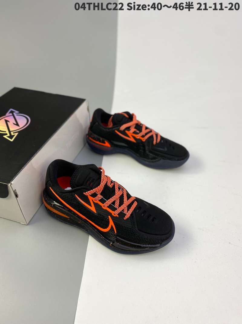 Jual GT basketball shoes black orange nike zoom GT cut is mainly orange