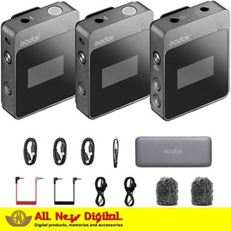 Jual Godox MoveLink M2 2.4GHz Wireless Microphone System di Seller