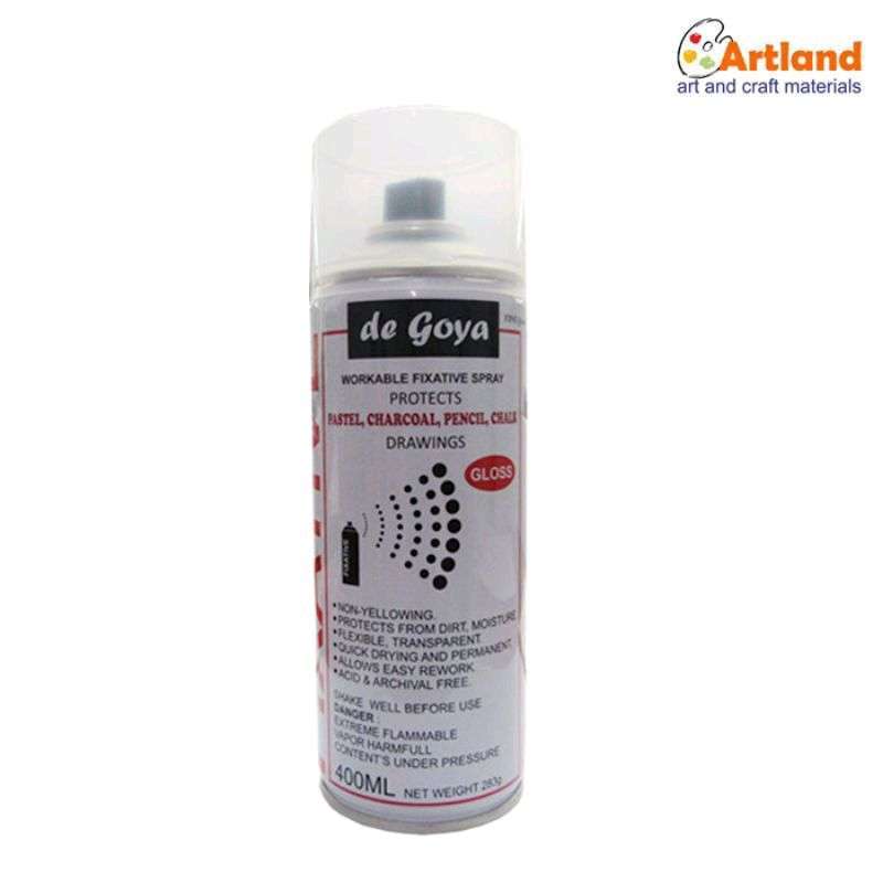 Jual DEGOYA DE GOYA FIXATIVE WORKABLE SPRAY GLOSS CAIRAN PELINDUNG