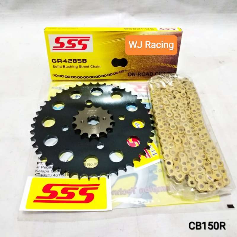 Jual Gear Set SSS CB150R CBR 150 428 SB Black di Seller wj racing