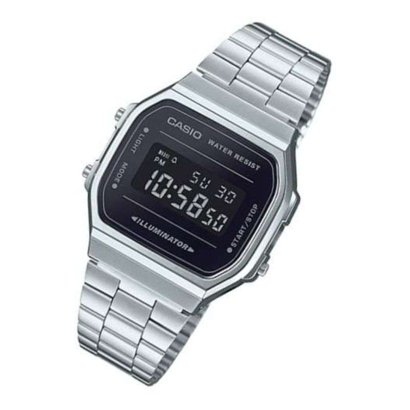 Jual Casio Digital Jam Tangan Klasik Strap Rantai A168WEM1D Original