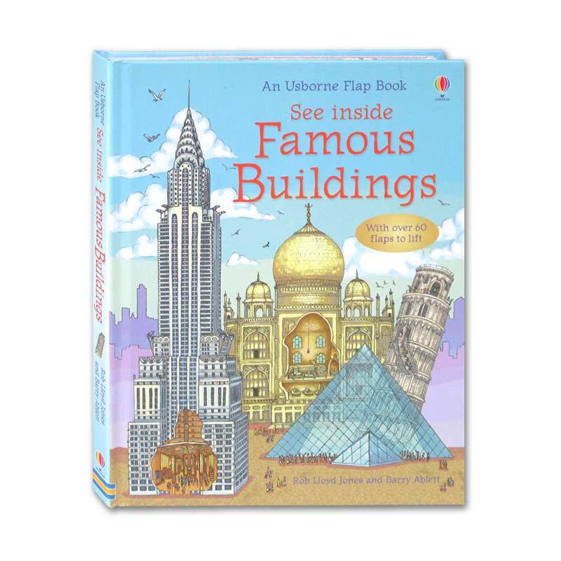 Jual Usborne Flap Book See Inside Famous Buildings with over 60 flaps