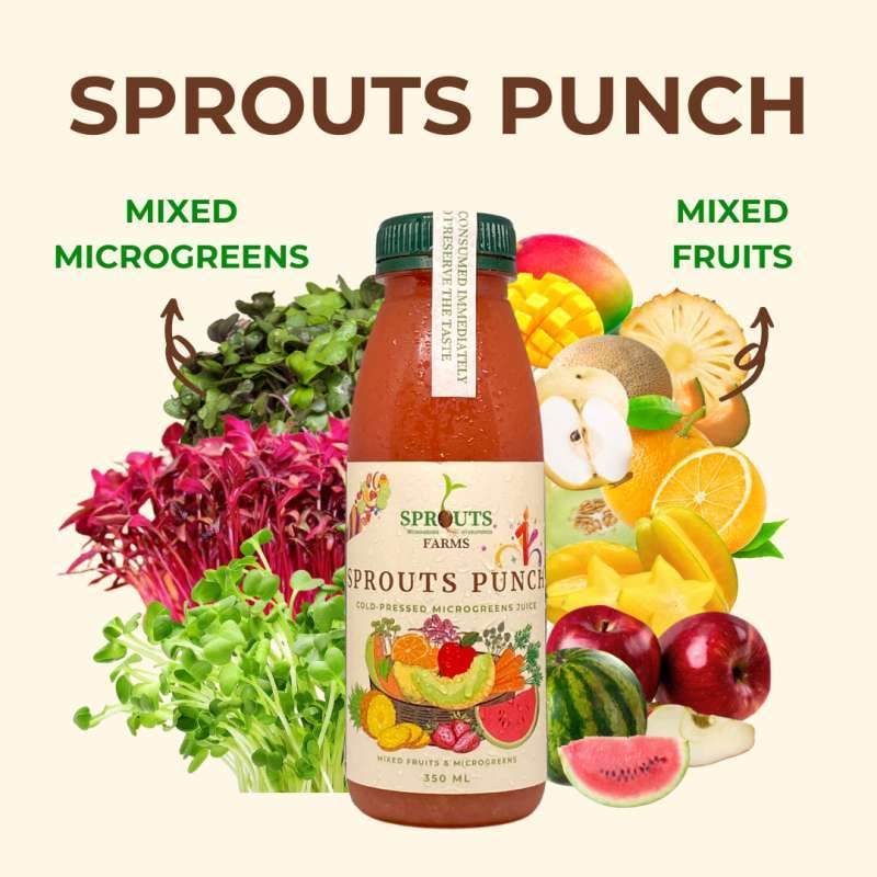 Jual Sprouts Farms Juice SPROUTS PUNCH 350ml (ColdPressed MICROGREENS