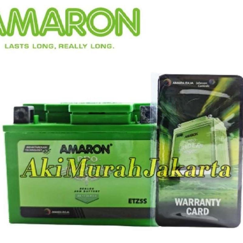 Jual Aki Motor Yamaha R15 Amaron Etz5S / Gtz5S / Ytz5S Aki Kering 12V 3