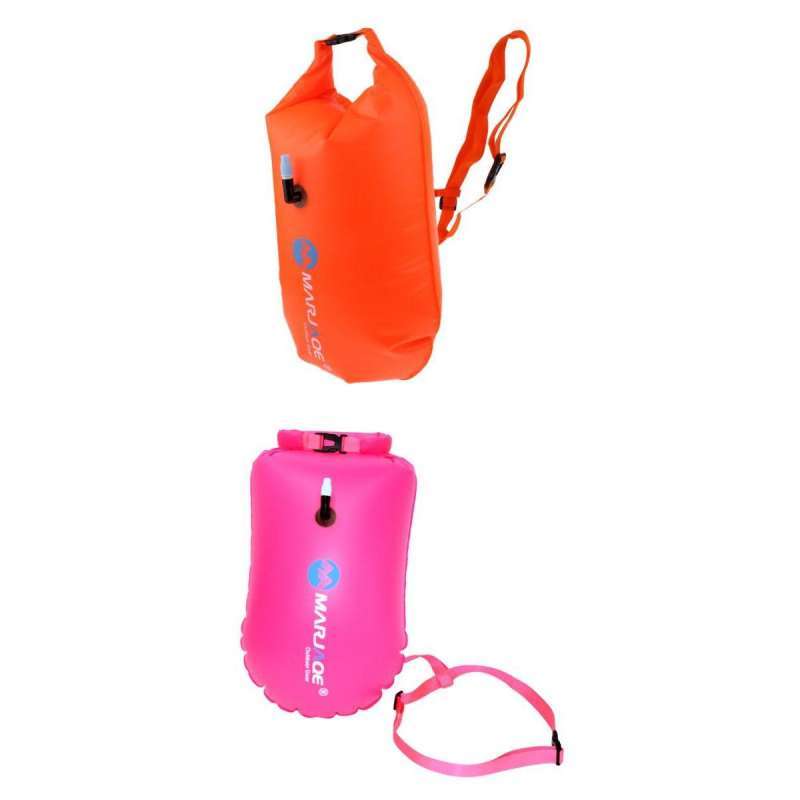 Jual 2x Swim Safety Float Dry Bag for Open Water Swimmers,Triathletes