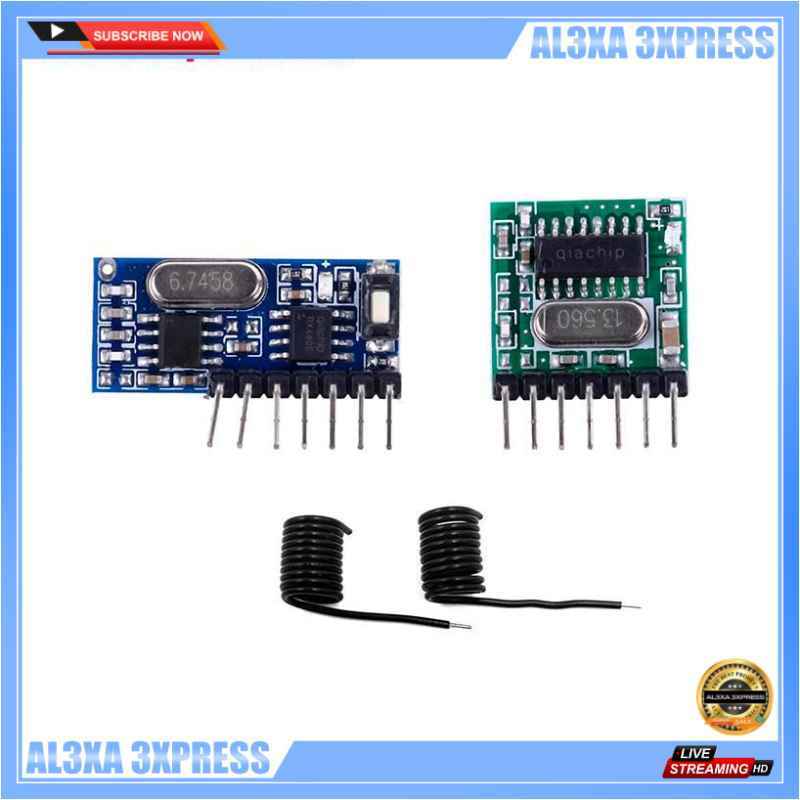 Jual 433 Mhz Rf Transmitter Receiver Wireless Module Original Murah ...