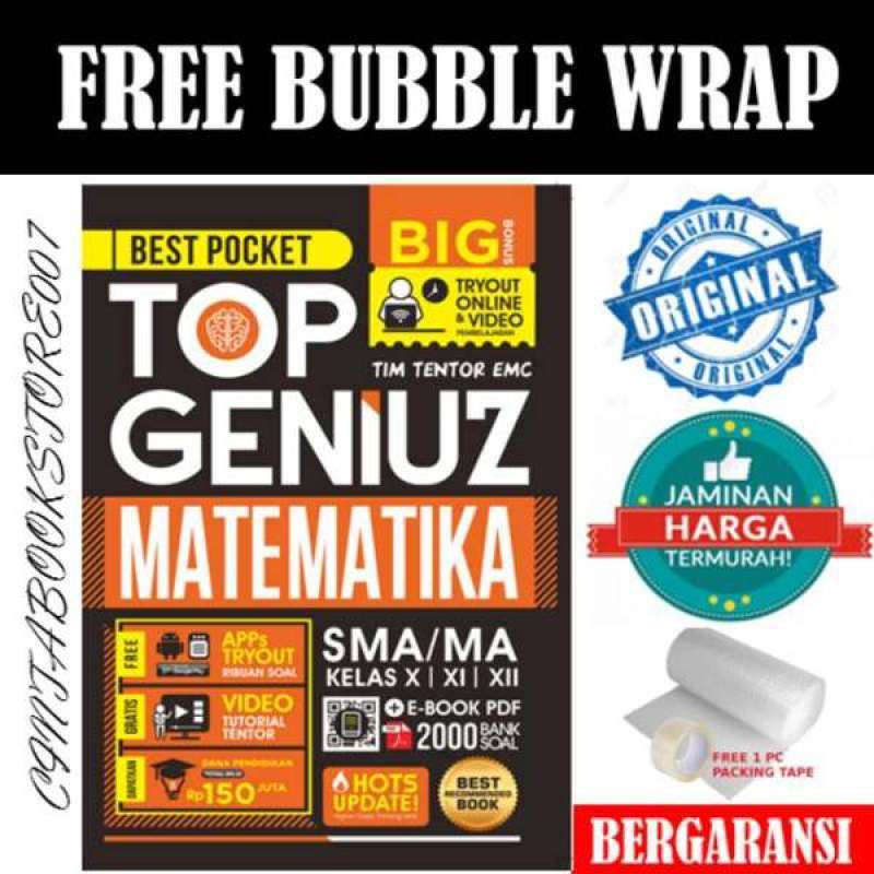 Promo BUKU GENIUZ MATEMATIKA SMA MA TOP GENIUZ MATEMATIKA SMA Diskon 20
