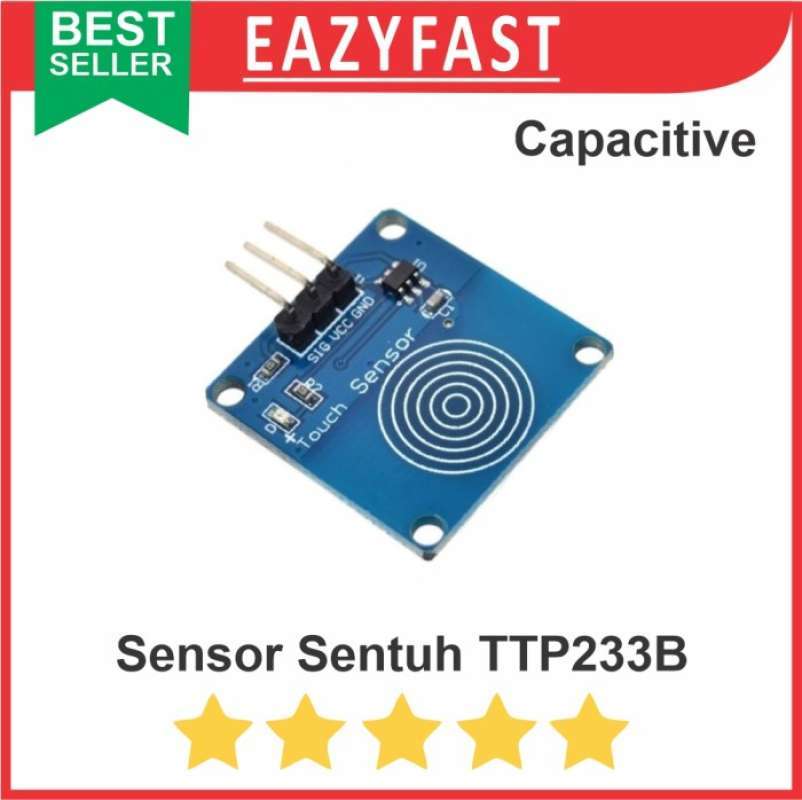 Jual Saklar Sentuh Touch Sensor Capacitive TTP223B Digital Switch ...