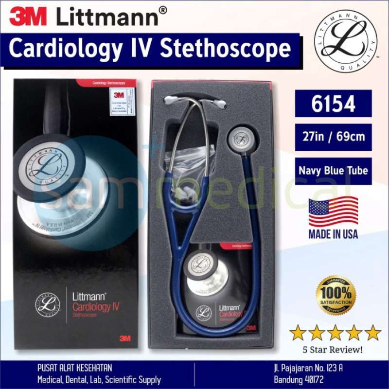 Jual Littmann 3m Cardiology Iv Stethoscope Navy Blue / Stetoskop