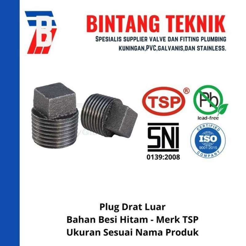 Jual Plug 3/4 Inch Besi Hitam Tsp Di Seller Toko Bintang-teknik ...