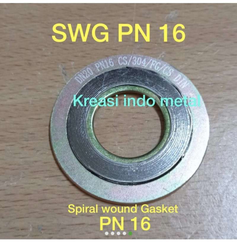 Jual 4 Spiral Wound Gasket Pn 16 /Swg Pn16 Dn100 Din Dn 100 Packing 4