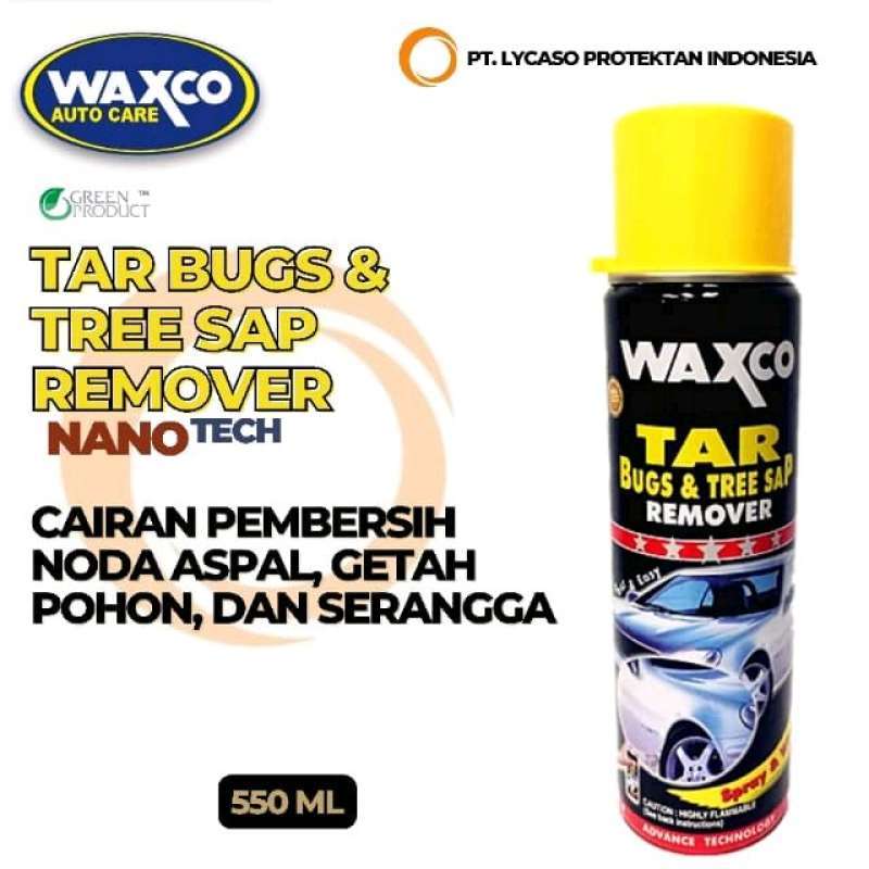Jual Waxco Tar Bugs & Tree Sap Remover, Cairan Pembersih Getah Pohon dan Noda Aspal (550ml) di