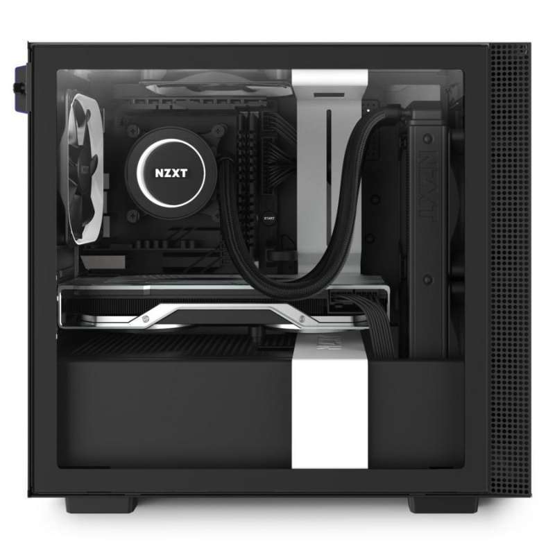 Jual NZXT H210i MINI ITX USBC BLACK or WHITE 2FAN Putih di Seller