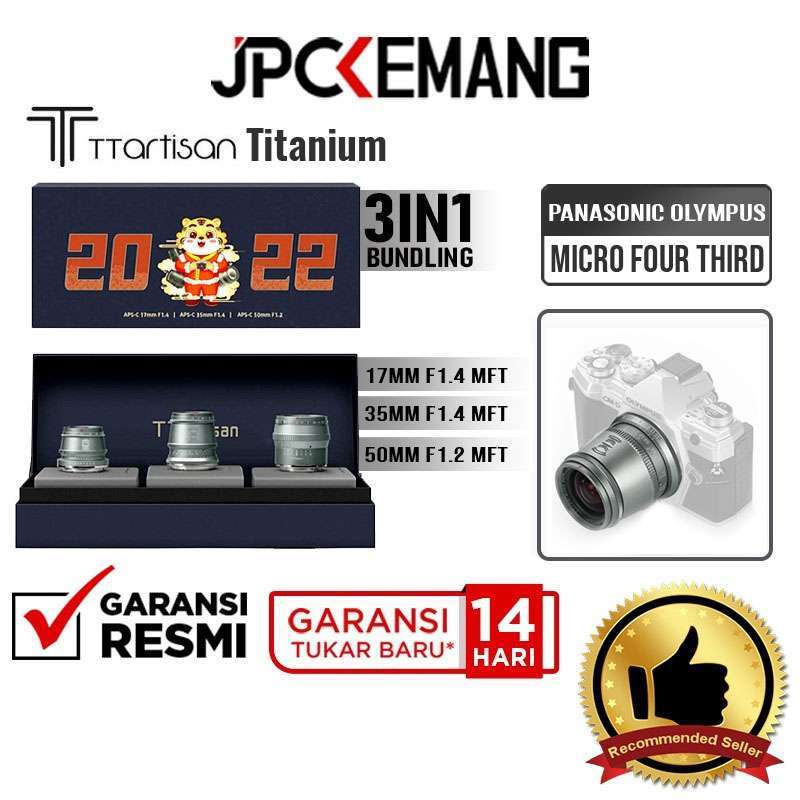 Jual JPC KEMANG TTArtisan Bundle 17mm f1.4 + 35mm f1.4 + 50mm f1.2 MFT