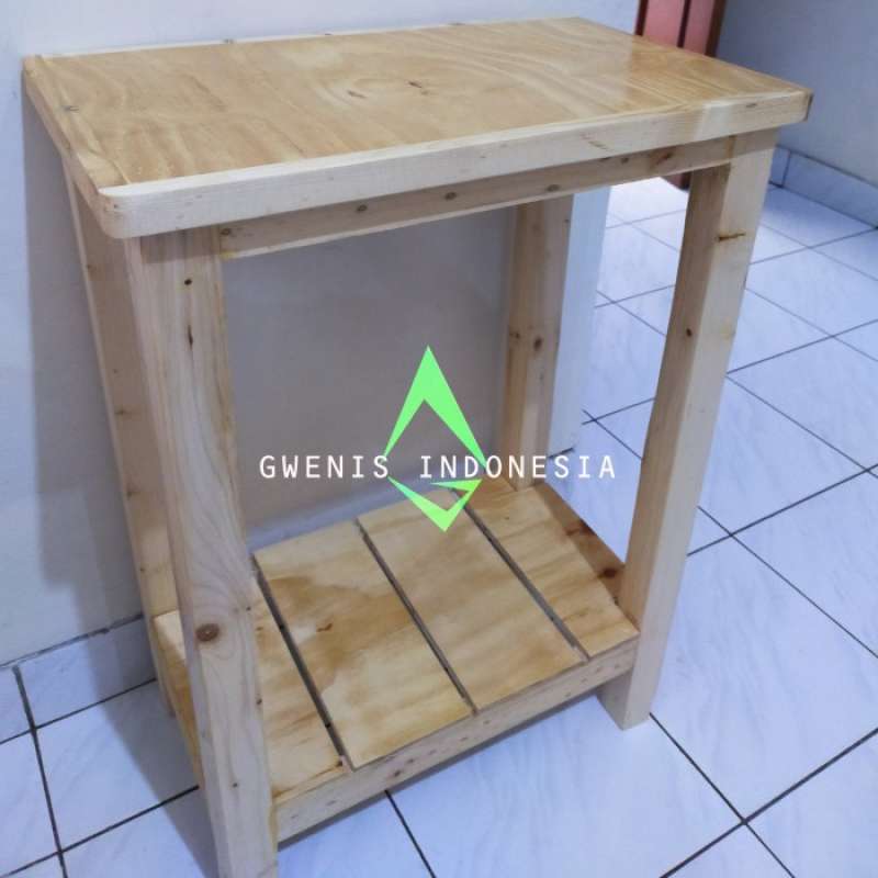 Jual MEJA DISPENSER GALON RICE COOKER DLL KAYU JATI BELANDA FREE ONGKIR ...