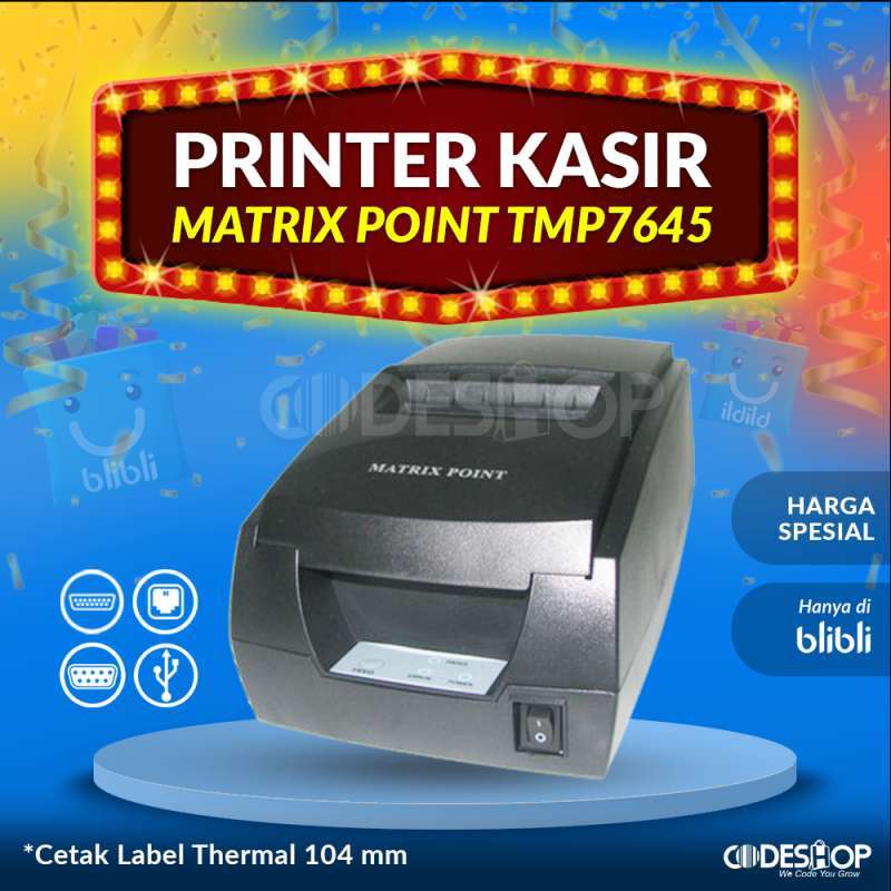 Jual Printer Dot Matrix Point Epson TMP7645 Auto Cutter Printer