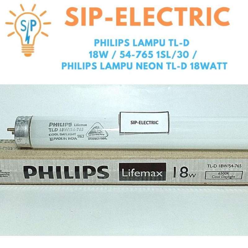 Jual PHILIPS LAMPU TL-D 18W / 54-765 1SL/30 / PHILIPS LAMPU NEON TL-D ...