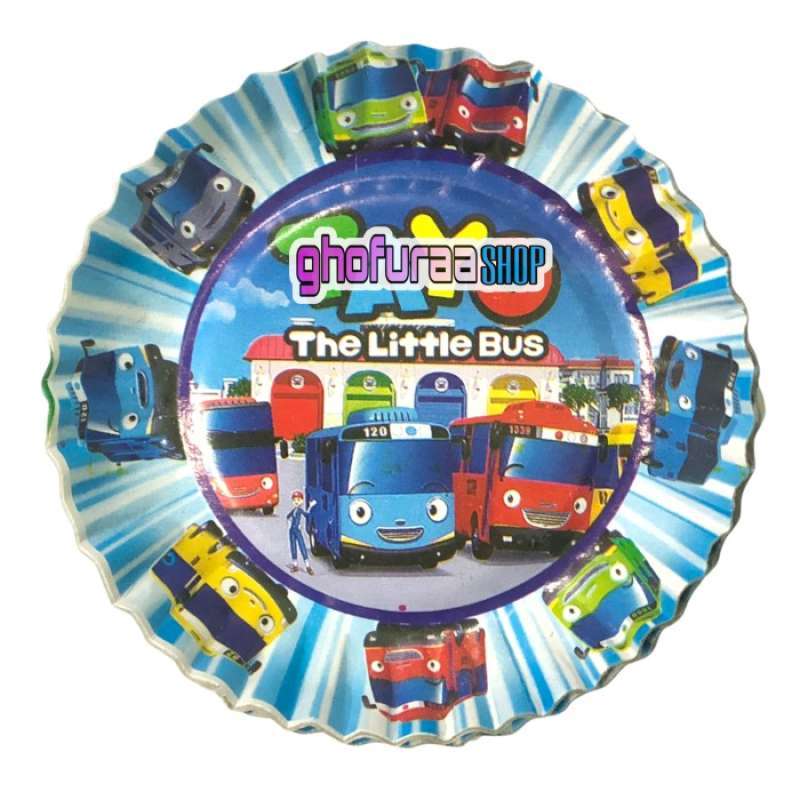 Jual Piring bis - piring kue ulang tahun karakter bus bis by ghofuraa
