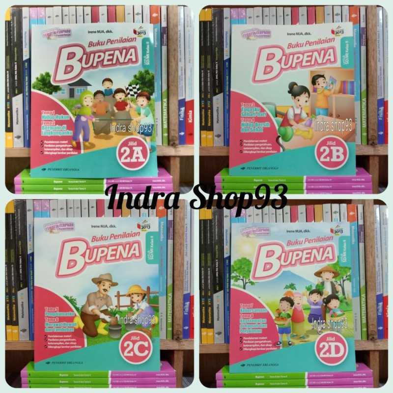 Jual Buku Bupena 2A,2B,2C,2D Kelas 2 SD K13 Revisi Erlangga - Bupena 2B ...