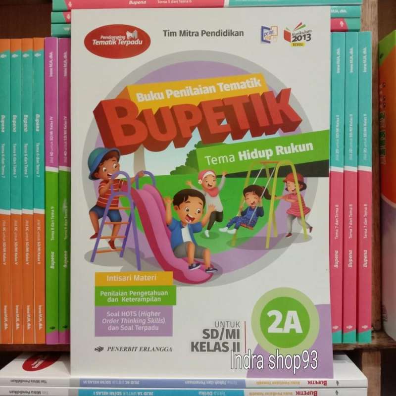 Jual Buku Bupetik 2a Kelas 2 Sd/mi K13n Revisi Erlangga Di Seller Indra ...
