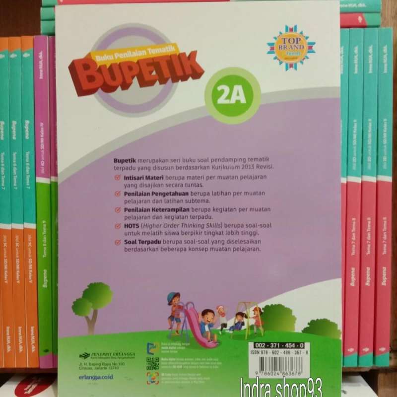 Jual Buku Bupetik 2a Kelas 2 Sd/mi K13n Revisi Erlangga Di Seller Indra ...