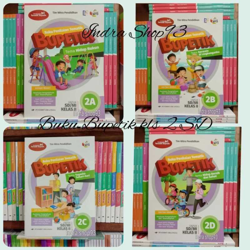 Jual Buku Bupetik 2a Kelas 2 Sd/mi K13n Revisi Erlangga Di Seller Indra ...