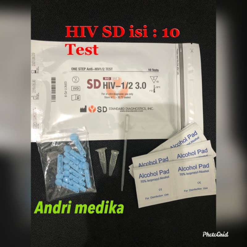 Promo HIV VIKIA, HIV SD , HIV Intec ( WB / S / P ) isi 10 Tes Diskon