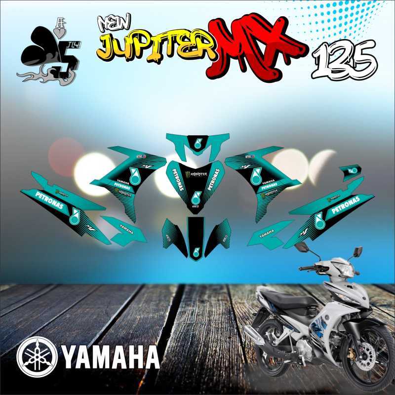 Jual STICKER DECAL YAMAHA NEW JUPITER MX 135 FULL BODY PETRONAS di