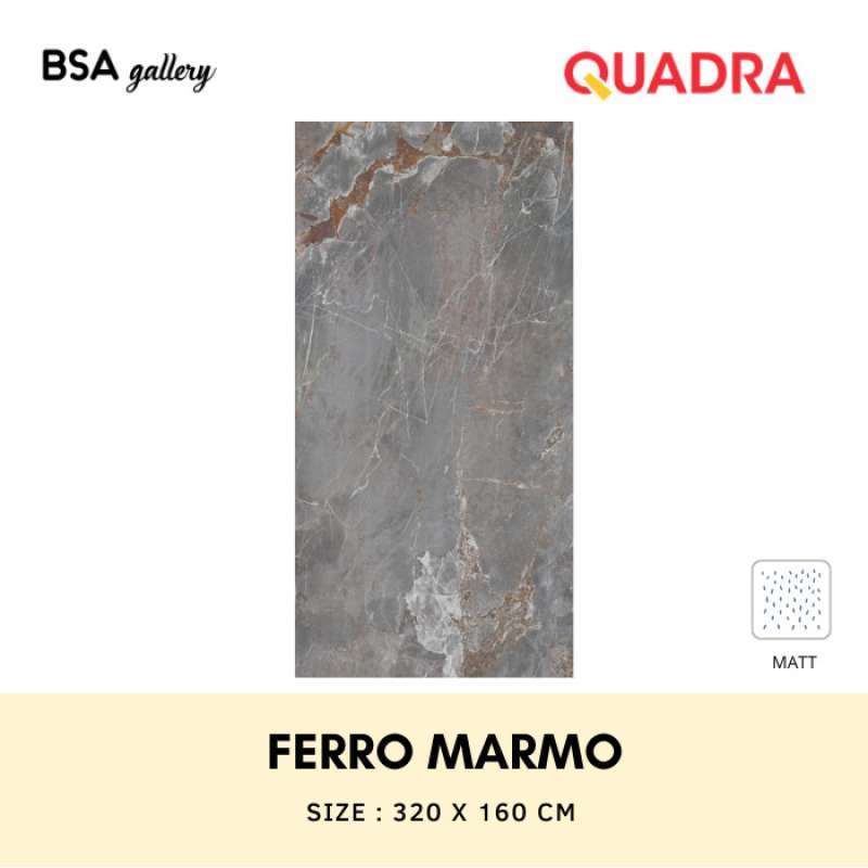 Jual Granite Quadra 320x120 Ferro Marmo / Granit Big Slab Dinding
