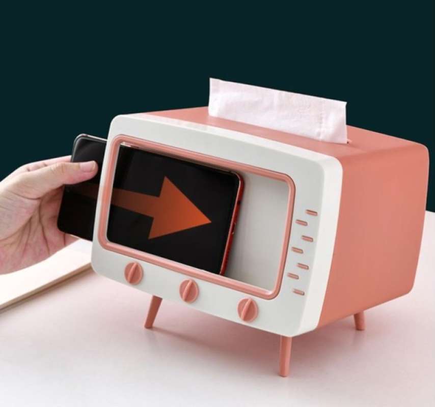 Jual HT-TEMPAT TISSUE MODEL TV-KOTAK TISSUE TV ADA HOLDER HP-TISSUE