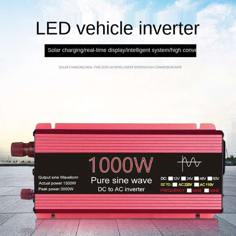 Jual Power Inverter Converter Digital Display for Laptop 1KW 12V 220V